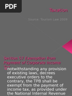 Taxation Affecting Tourism Industry in The Philippines