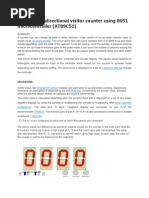 Automatic Bidirectional Visitor Counter Using 8051 Microcontroller