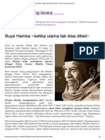 Buya Hamka ~Ketika Ulama Tak Bisa Dibeli~