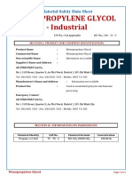 MSDS - Monopropylene Glycol - Industrial - Eng