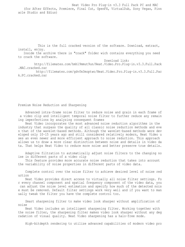 How To Install Neat Video