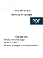 Immunotherapy: Prof Anura Weerasinghe