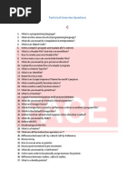 Technical Interview Questions