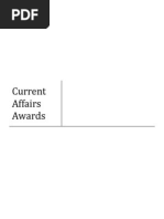 Current Affairs Awards