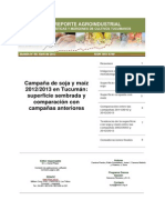Campaña de soja y maíz 20122013 en Tucumán superficie sembrada y comparación con campañas anteriores.pdf