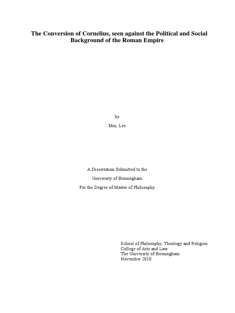Lee 11 MPhil | PDF | Acts Of The Apostles | New Testament