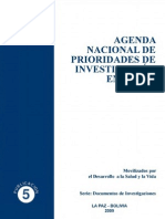 Agenda Nacional de Prioridades de Investigación en Salud 