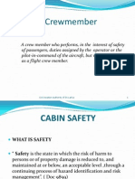 Cabin Crewmember: A Crew Member Who Performs, in The Interest of Safety