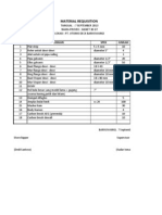 Material Requisition 7 September 2013