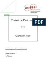Contrat de Partenariat Pulic Privé: Clausier - Type