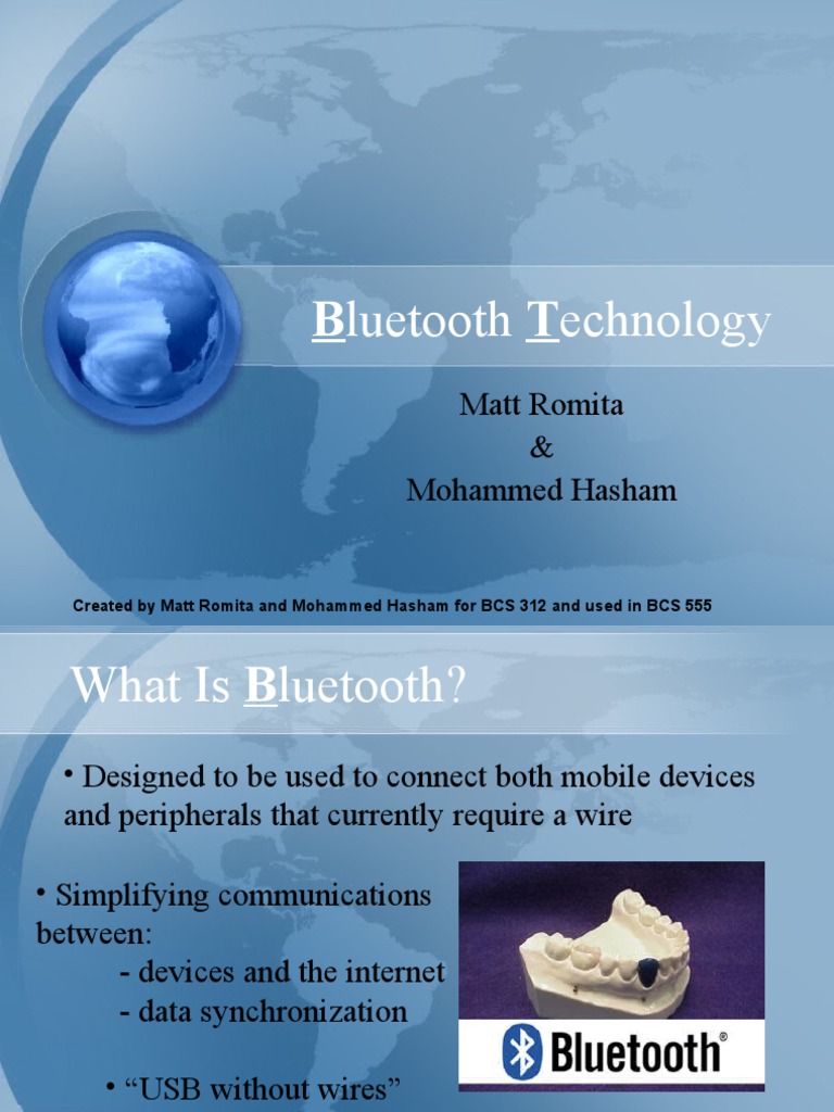 presentation on bluetooth