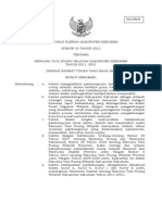 Peraturan Daerah Kabupaten Kebumen Nomor 23 Tahun 2012 Tentang Rencana Tata Ruang Wilayah Kabupaten Kebumen Tahun 2011 - 2031