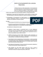 Fraccionamiento y Aplazamiento