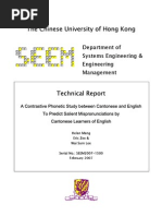 Download A Contrstive Phonetics Study to Predict Salient Mispronunciation of ESL Speakers by BuddhaJesus SN18925267 doc pdf