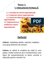 Tema 1 Cultura Organizationala