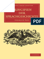 H. Paul Principien Der Sprachgeschichte Cambridge Library Collection Linguistics