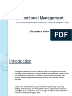 Organizational Management - Selaiman Noori