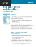 Safe Use of Ladders and Stepladders - An Employers Guide