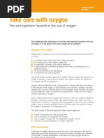 Download Take Care With Oxygen - Fire and Explosion Hazards in the Use of Oxygen by HealthSafety SN18930291 doc pdf