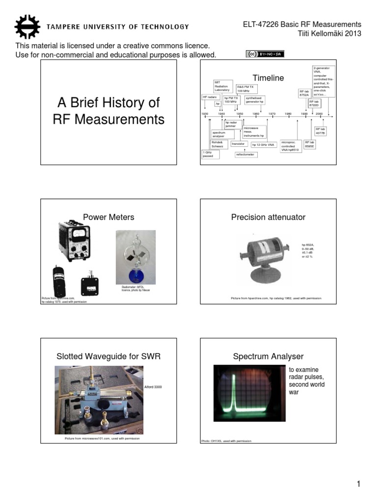 Basic RF Measurements Overview | PDF | Radio Frequency | Microwave