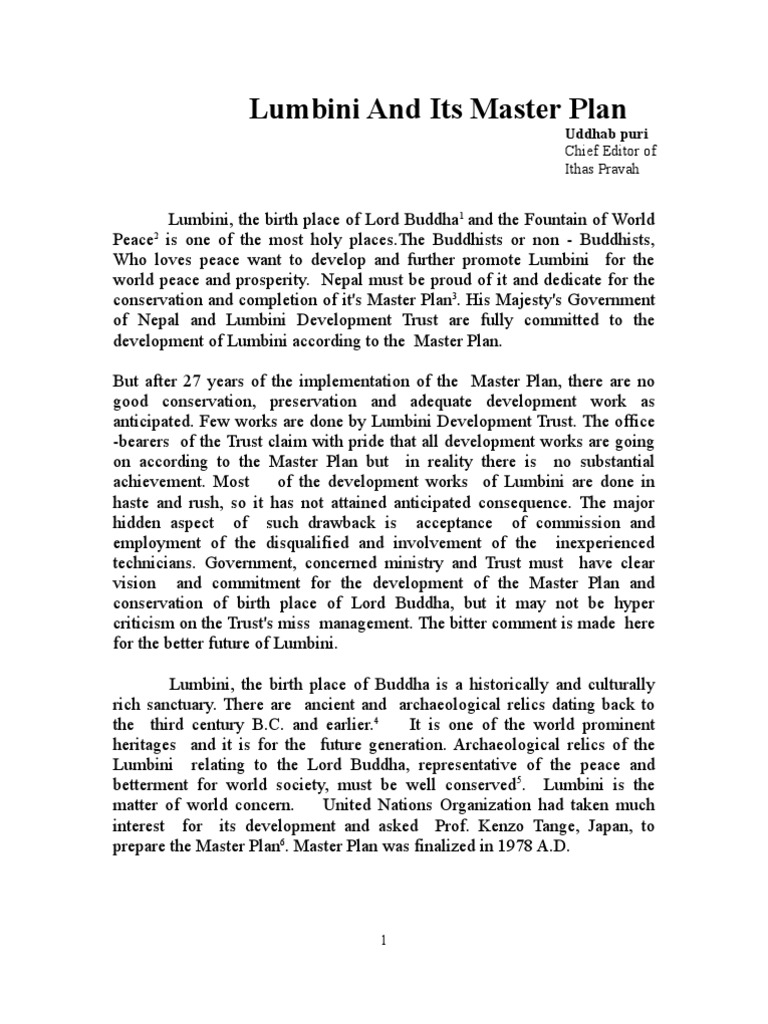 Essay on lumbini image