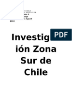 Investigación Zona Sur de Chile