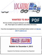 Wanted To Buy - December 4, 2013