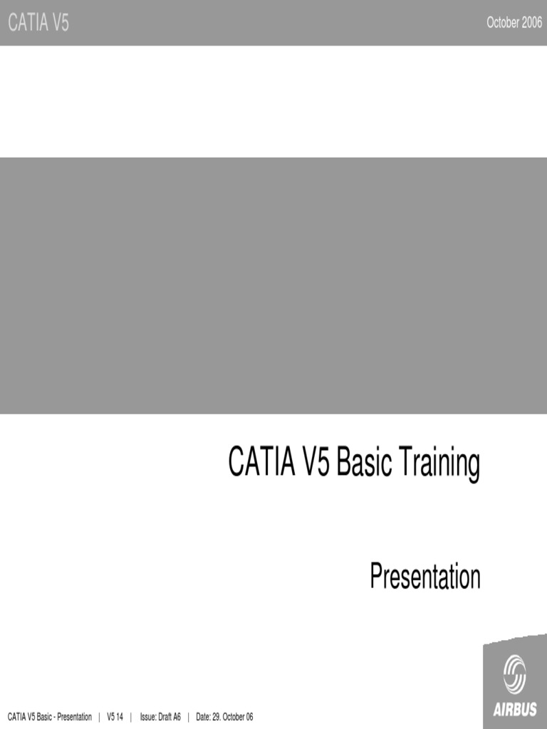 CATIA V5 Training Basics 1 | Download Free PDF | Ellipse | Tangent