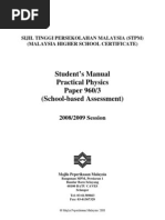 Download Students ManualPhysic 2009 experiment by hhh90s SN18936481 doc pdf