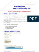 Presentare con le  bolle blu di Prezi