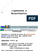 Argamassas e Revestimentos