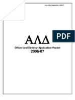ALD Officer Application Packet 2006-07