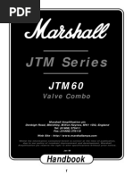 JTM60 Amplificatore Valvolare Marshall