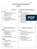 Individualized Educational Plan 201