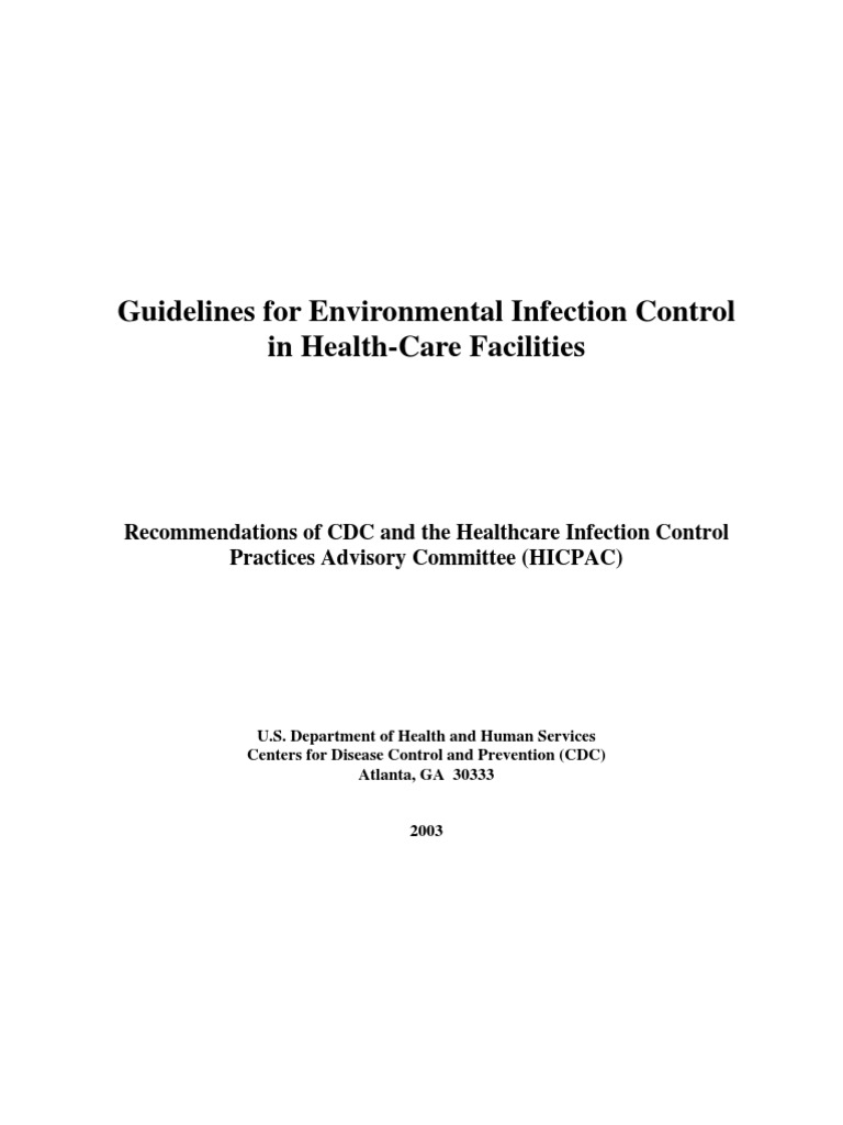 GUIDELINES FOR ENVIRONMENTAL INFECTION CONTROL IN HEALTH CARE FACILITIES 2023 visual data 7