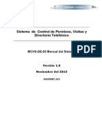 MCVS-De-03 Manual Del Sistema