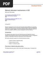 Memory Allocation Mechanisms in AIX