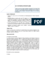 Controle de Gestion LE CONTRÔLE BUDGÉTAIRE PDF