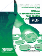 Manual Mantenimiento Para Equipo Llaboratorio