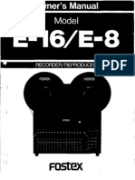Manual Fostex E-16