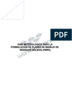 Guia Metodologica para La Formulacion de Planes de Manejo para Rrss (PMRS)
