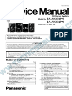 9441 Panasonic SA-AKX72PH SA-AKX72PN Sistema de Audio CD-USB Manual de Servicio