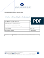 Guideline on Bioanalytical Method Validation
