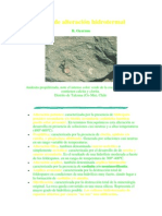 Tipos de alteración hidrotermal