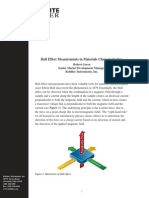 Hall Effect Measurements in Materials Characterization