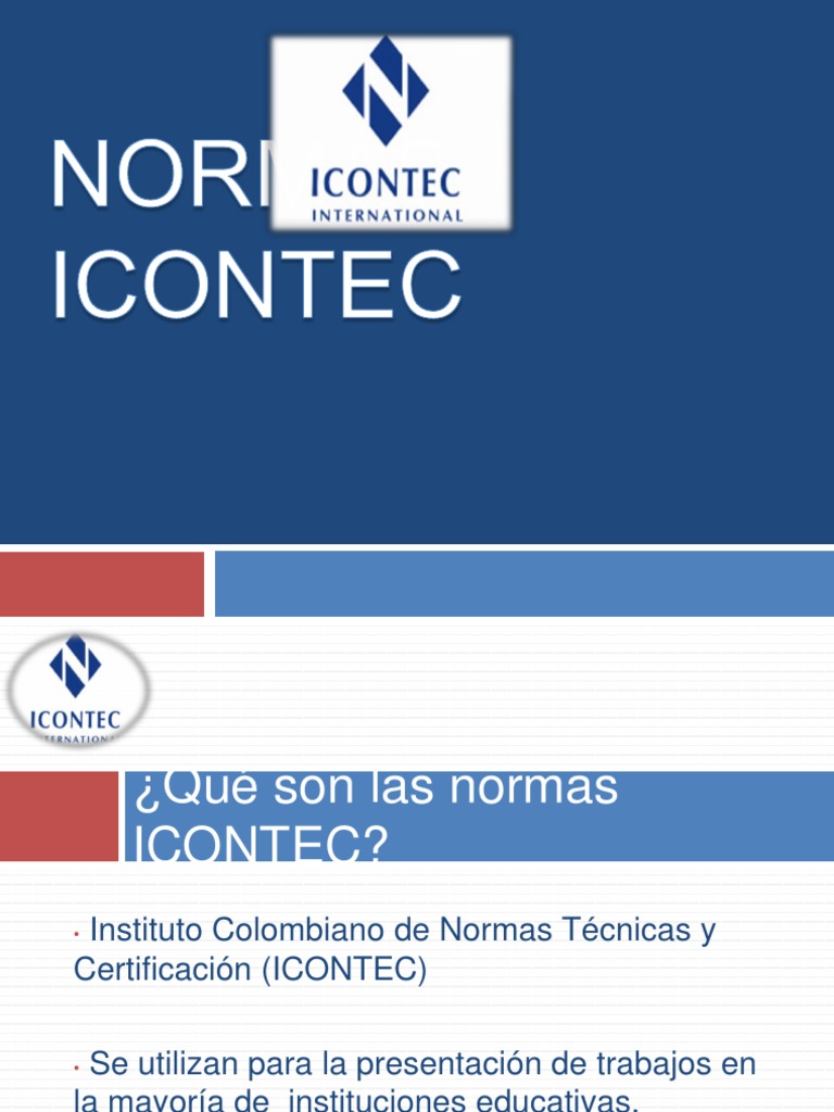 Normas ICONTEC para Presentación de Trabajos | PDF | Comillas ...