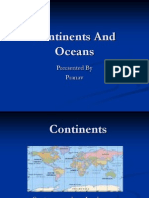 Continents and Oceans 4th STD