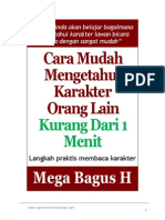 Download Cara Mudah Mengetahui Karakter Orang Kurang Dari 1 Menit by buana_2007 SN189464857 doc pdf