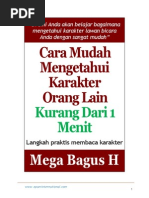 Download Cara Mudah Mengetahui Karakter Orang Kurang Dari 1 Menit by buana_2007 SN189464857 doc pdf