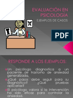 EVALUACIÓN EN PSICOLOGÍA